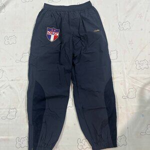 Navy Corteiz Embroidered Logo Trousers